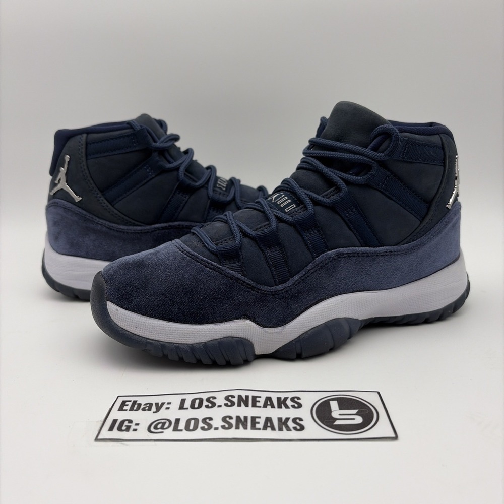 Size 5.5W/4M - Jordan 11 Midnight Navy Velvet‎ 2022 (AR0715-441)